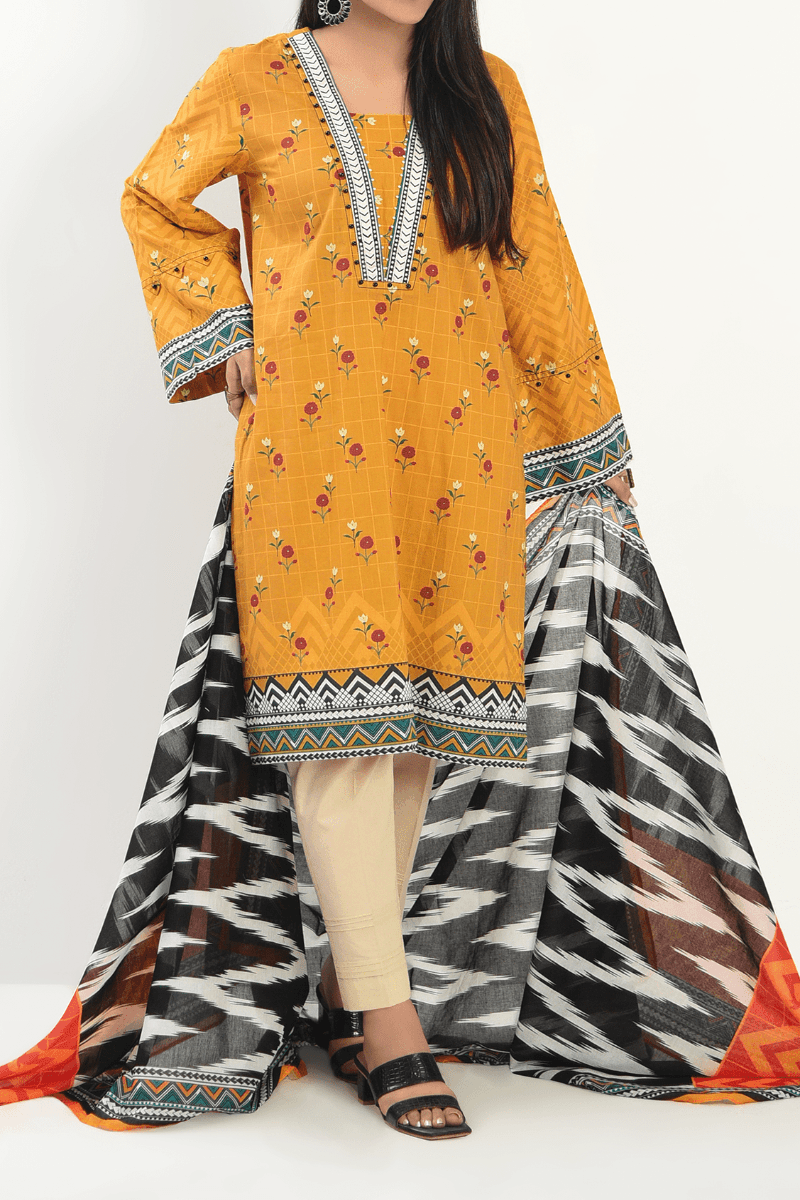 Mizaj - 3 Piece - Unstitched - Embroidered Lawn Suit - Studio by TCS