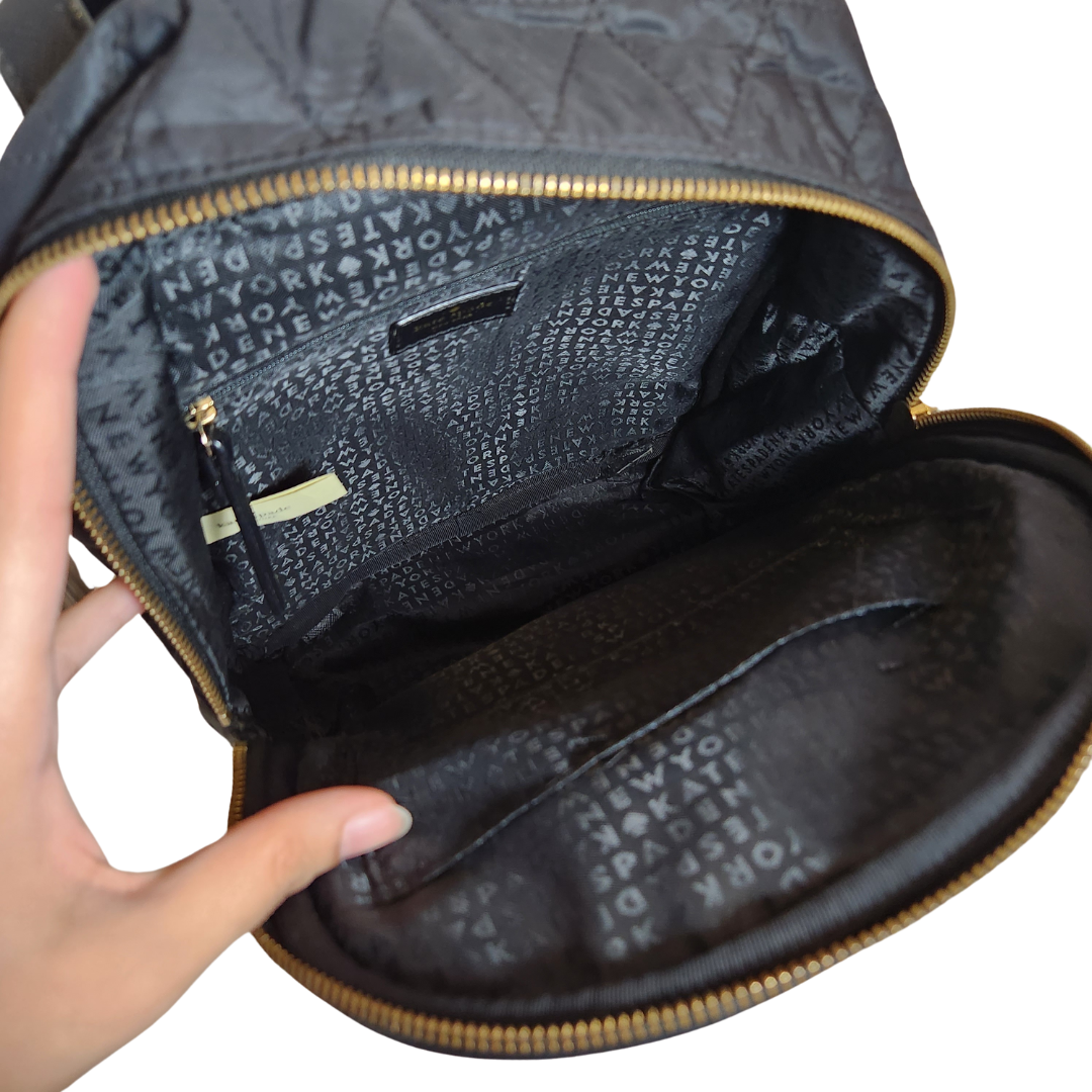 Pre Loved Treasures Kate Spade Black Quilted Small Bradley Wilson Ro