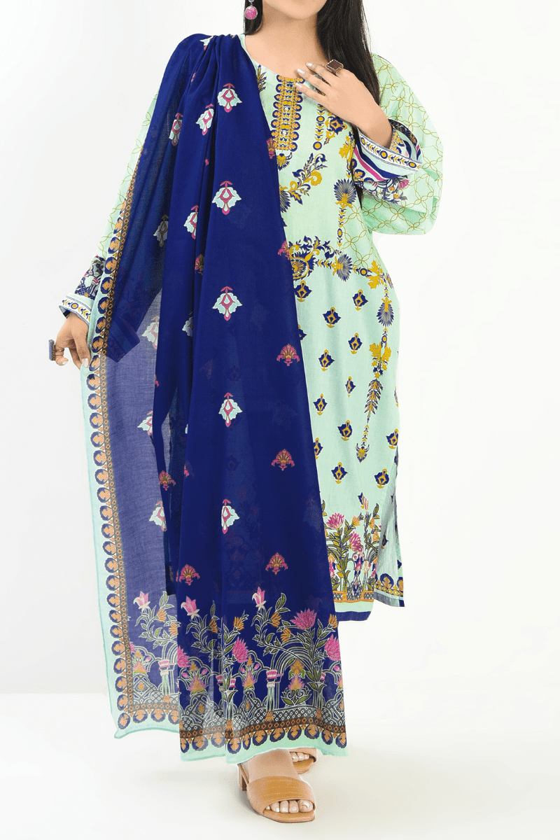 Mizaj - 3 Piece - Unstitched - Embroidered Lawn Suit - Studio by TCS