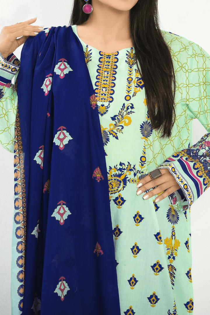 Mizaj - 3 Piece - Unstitched - Embroidered Lawn Suit - Studio by TCS