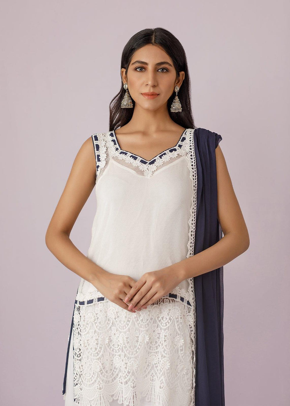 Rizwan Beyg - Tarash Sleeveless - Embroidered Cotton - 1 Piece - Studio by TCS