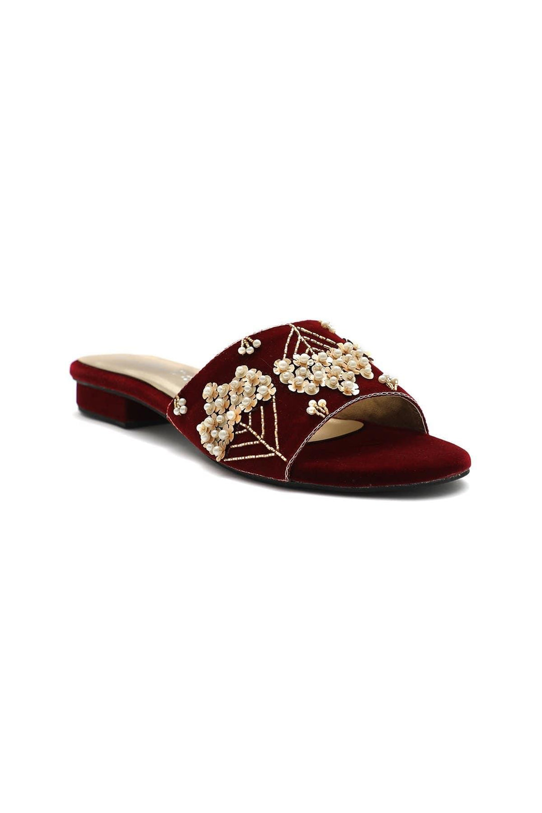 Milli Shoes - Maroon Slides - 1489