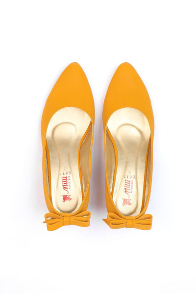 Milli Shoes - Yellow Heels  - 8677