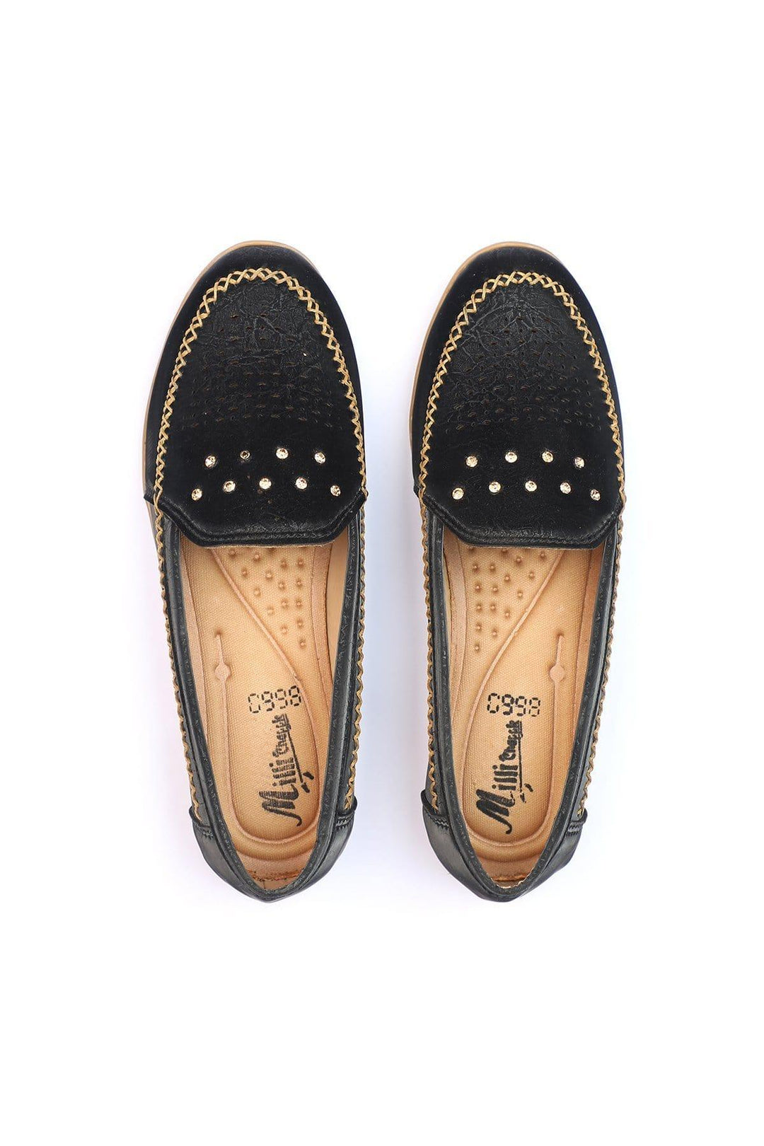 Milli Shoes - Black Court Shoe - 8660