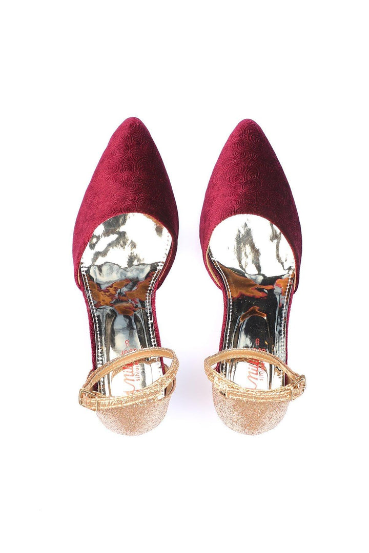 Milli Shoes - Maroon Sandals - 7821
