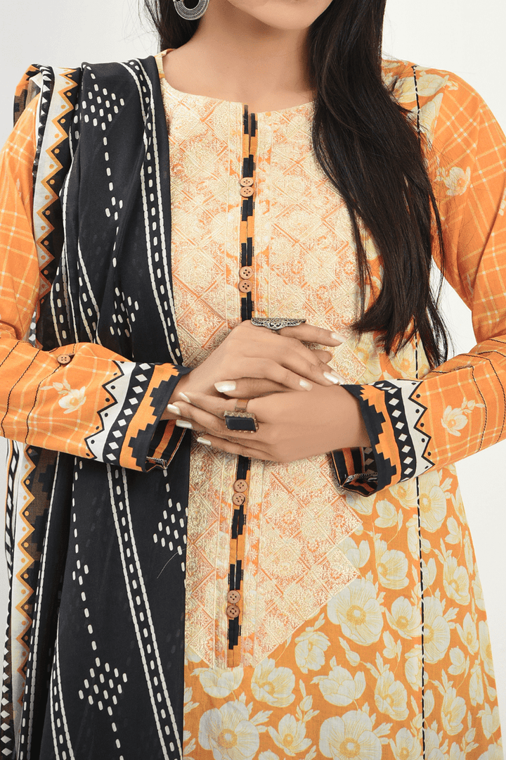 Mizaj - 3 Piece - Unstitched - Embroidered Lawn Suit - Studio by TCS