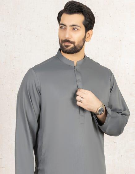 Junaid Jamshed | Casual Grey Kameez Shalwar - Studio by TCS