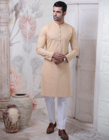J. - Junaid Jamshed | Biscuit Cotton Kurta - Studio by TCS