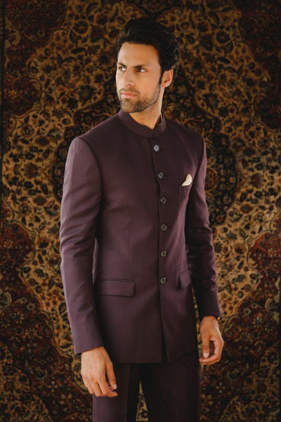 GEM Garments - Kaspar - Prince Coat - Burgundy - 1 Piece - Viscose Polyester - Studio by TCS