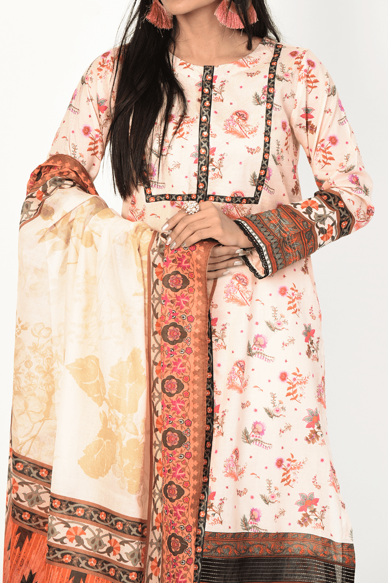 Mizaj - 3 Piece - Unstitched - Lawn Suit - Studio by TCS