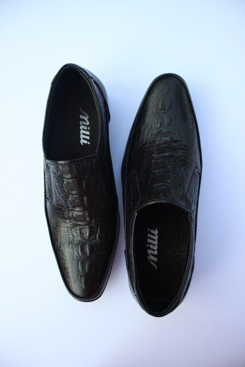 Milli Shoes - Black Leather Moccasin - 46092