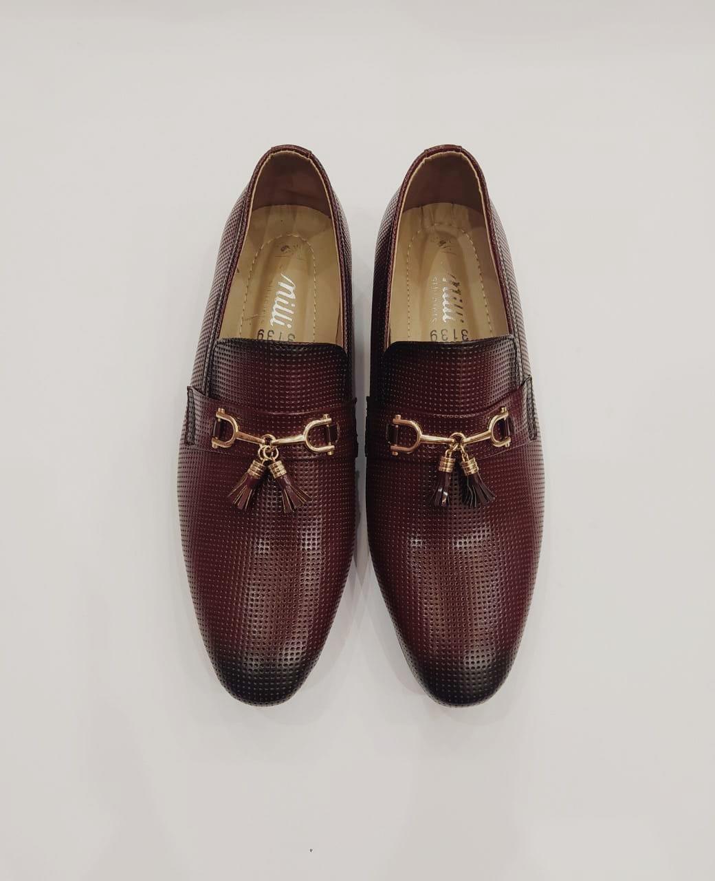 Milli Shoes - Maroon  Synthetic Moccasin - 46430