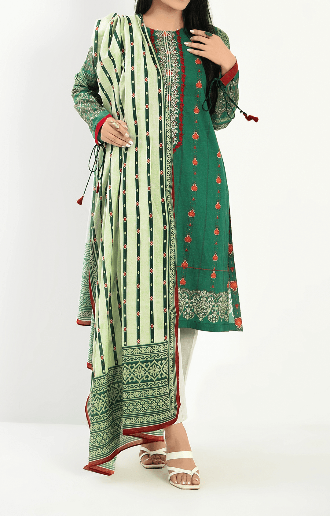 Mizaj - 3 Piece - Unstitched - Embroidered Lawn Suit - Studio by TCS