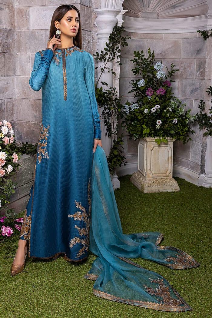 pakistani dresses in pakistan Akbar Aslam Mehrbano Luxury Organza Dress Pakistani Dresses New Stylish Designer