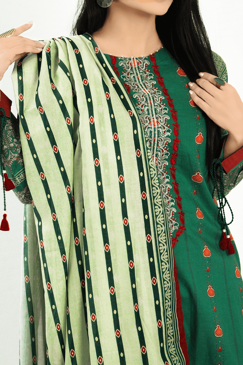 Mizaj - 3 Piece - Unstitched - Embroidered Lawn Suit - Studio by TCS