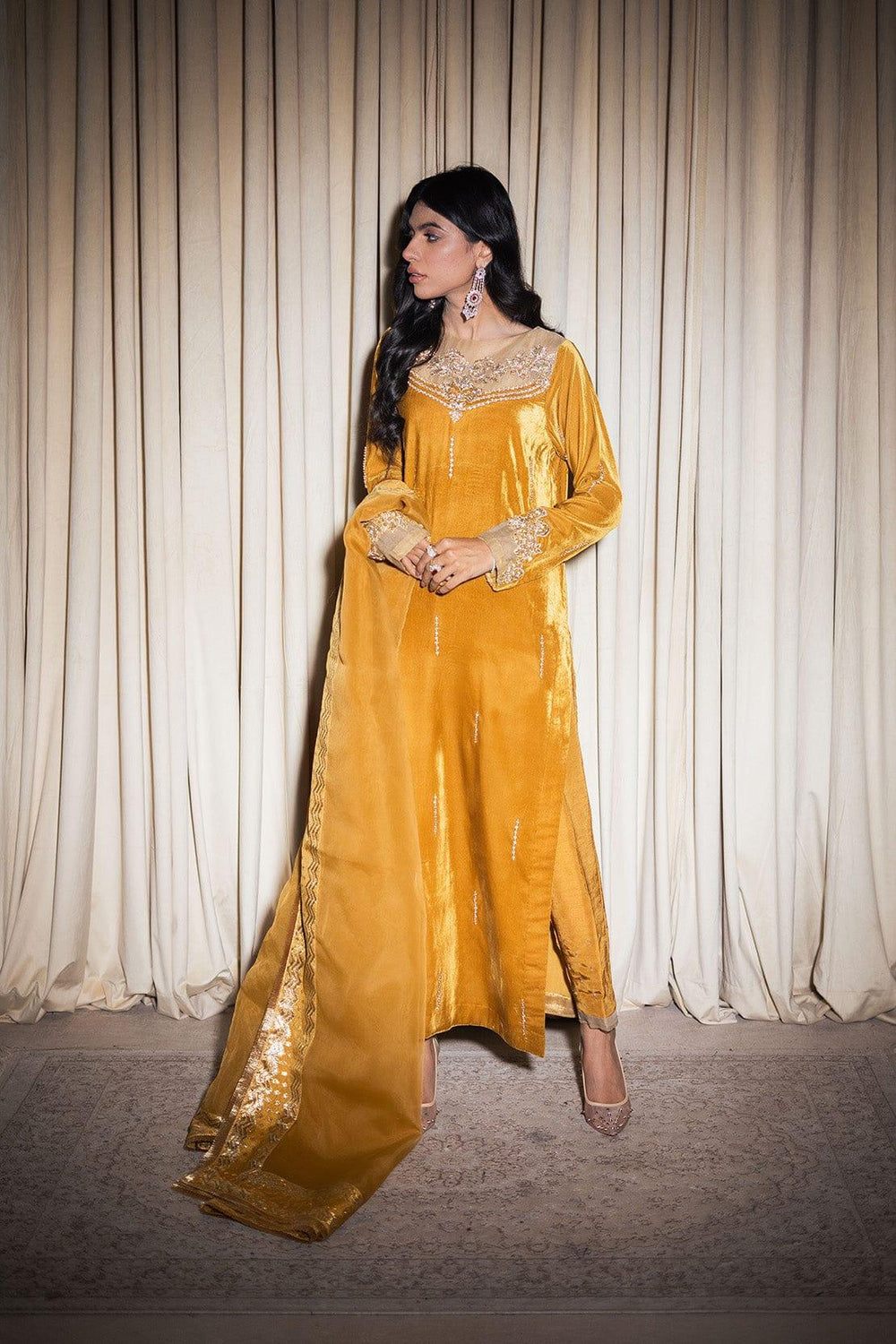 Pakistani Velvet Suits & Dresses Online in the USA Studio by TCS Pakistani Velvet Suits & Dresses Online in the USA Studio by TCS