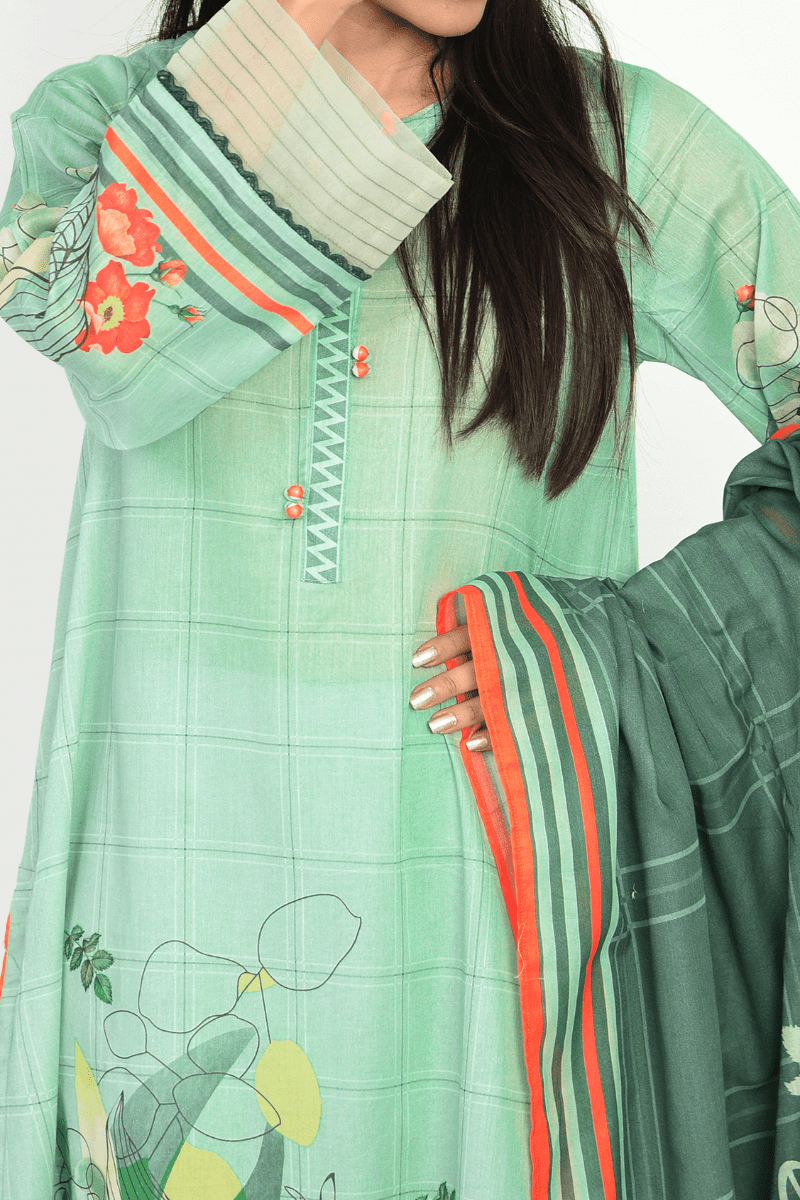 Mizaj - 3 Piece - Unstitched - Lawn Suit - Studio by TCS