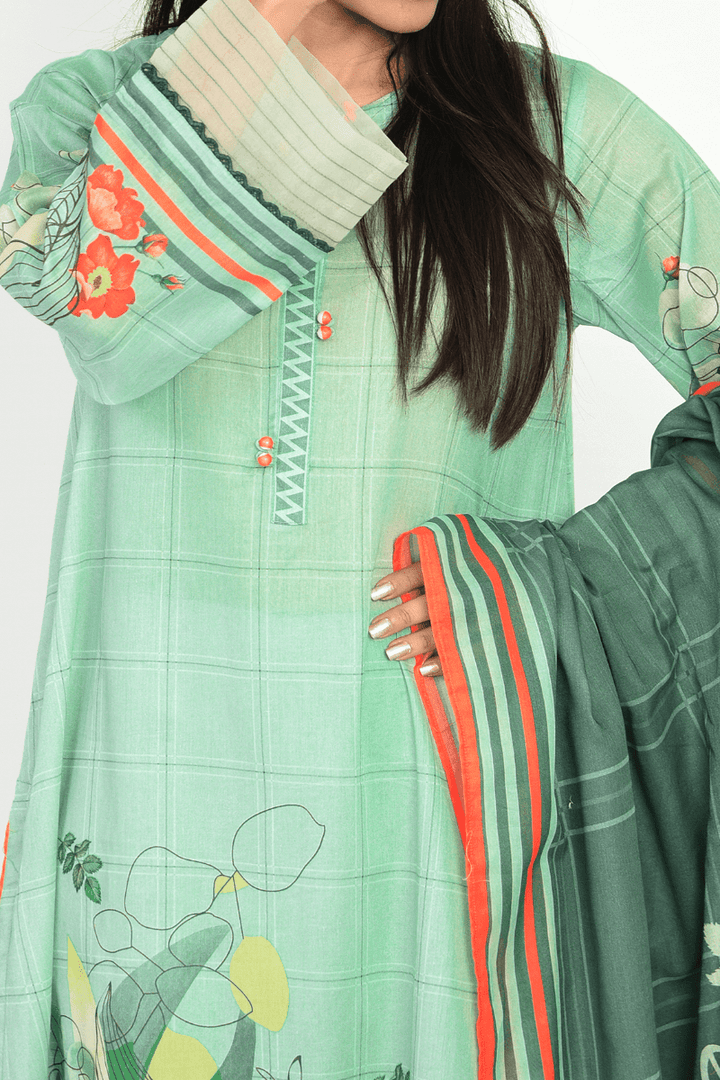 Mizaj - 3 Piece - Unstitched - Lawn Suit - Studio by TCS