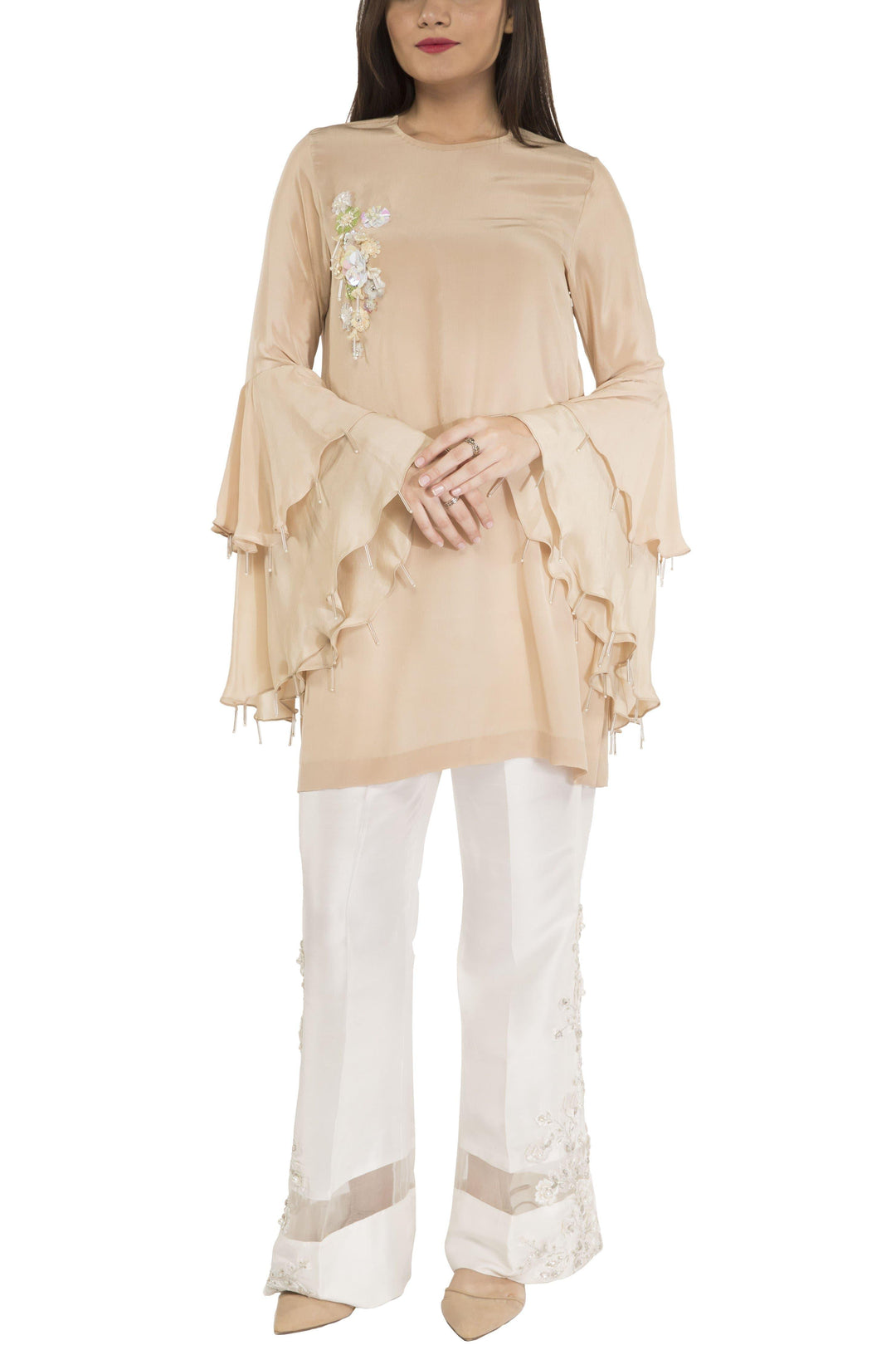 Maheen Ghani Taseer - Grip Embroidered Shirt
