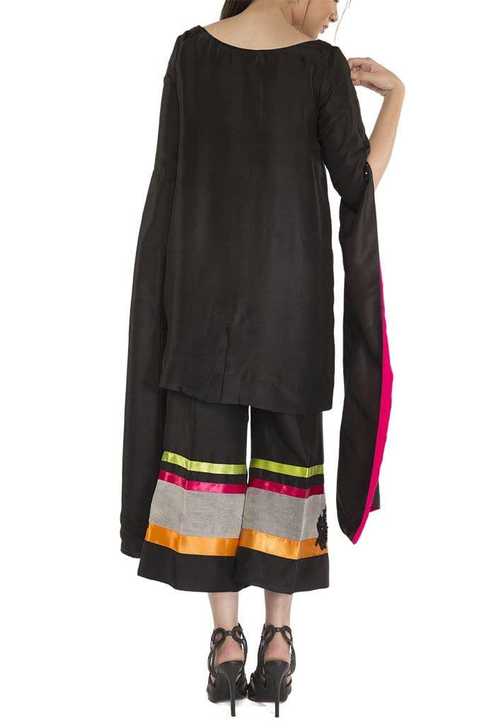 Maheen Ghani Taseer - Raw Silk Shirt & Pants