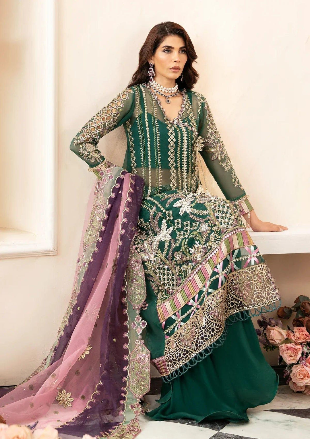 Elaf Premium - ECH-07 AYZEL - 3 Piece - Unstitched - Studio by TCS