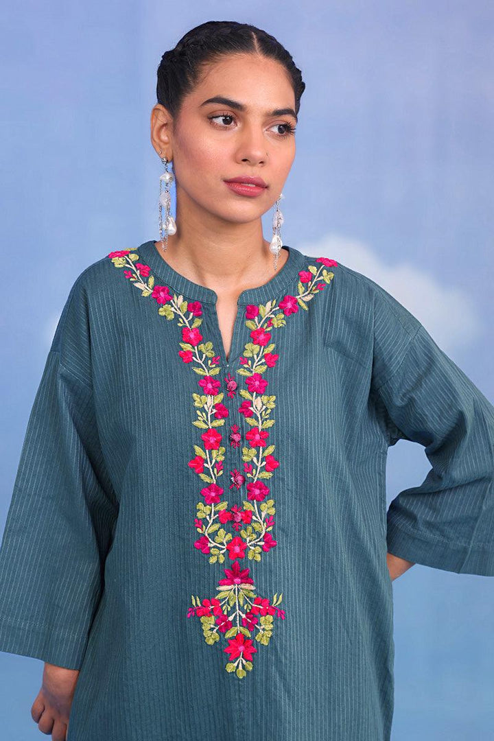 Generation - 2- Piece Exotic Blooms Set - Teal - Studio by TCS