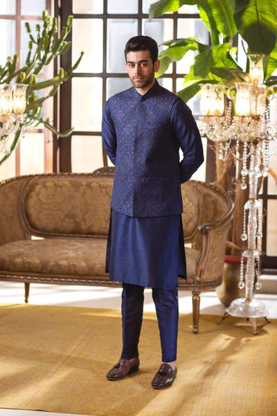 GEM Garments - Elan - Waistcoat - Blue - 1 Piece - Viscose Polyester - Studio by TCS