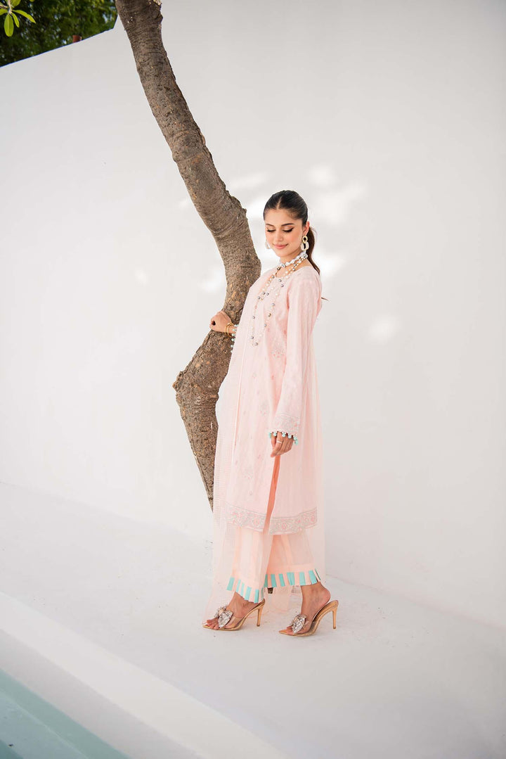 Nuriyaa - Dahlia - chikankari - Pink - 3 Piece - Studio by TCS