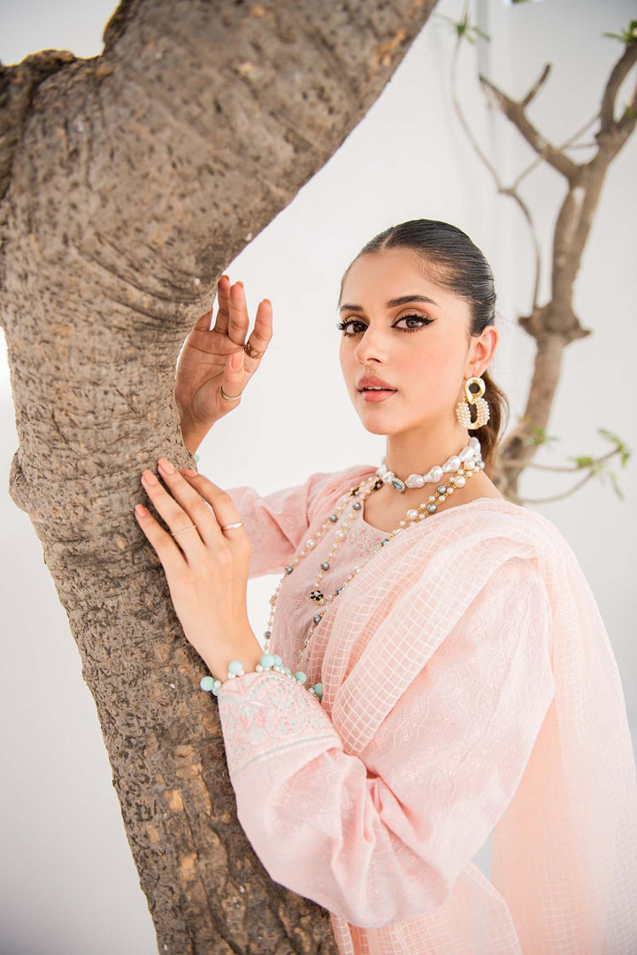 Nuriyaa - Dahlia - chikankari - Pink - 3 Piece - Studio by TCS