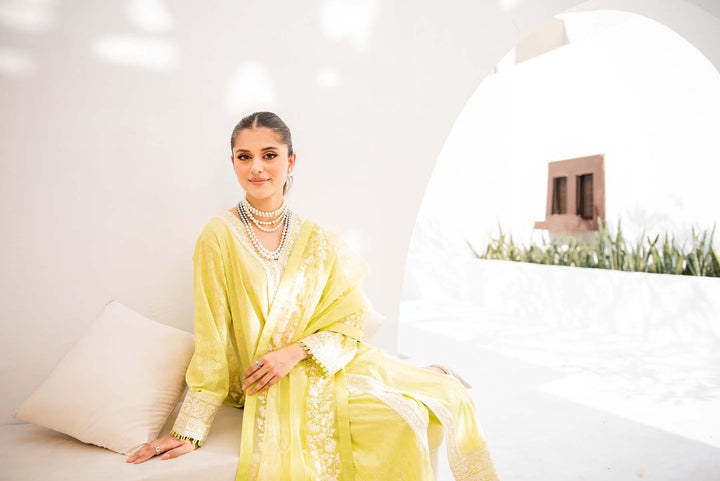 Nuriyaa - Chameli - chikankari - Lime Green - 3 Piece - Studio by TCS