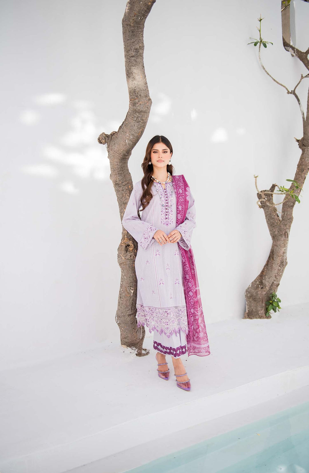 Nuriyaa - Yaas - chikankari - Ivory - 3 Piece - Studio by TCS