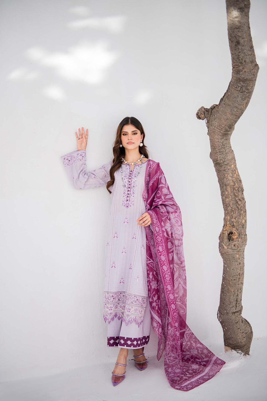 Nuriyaa - Yaas - chikankari - Ivory - 3 Piece - Studio by TCS