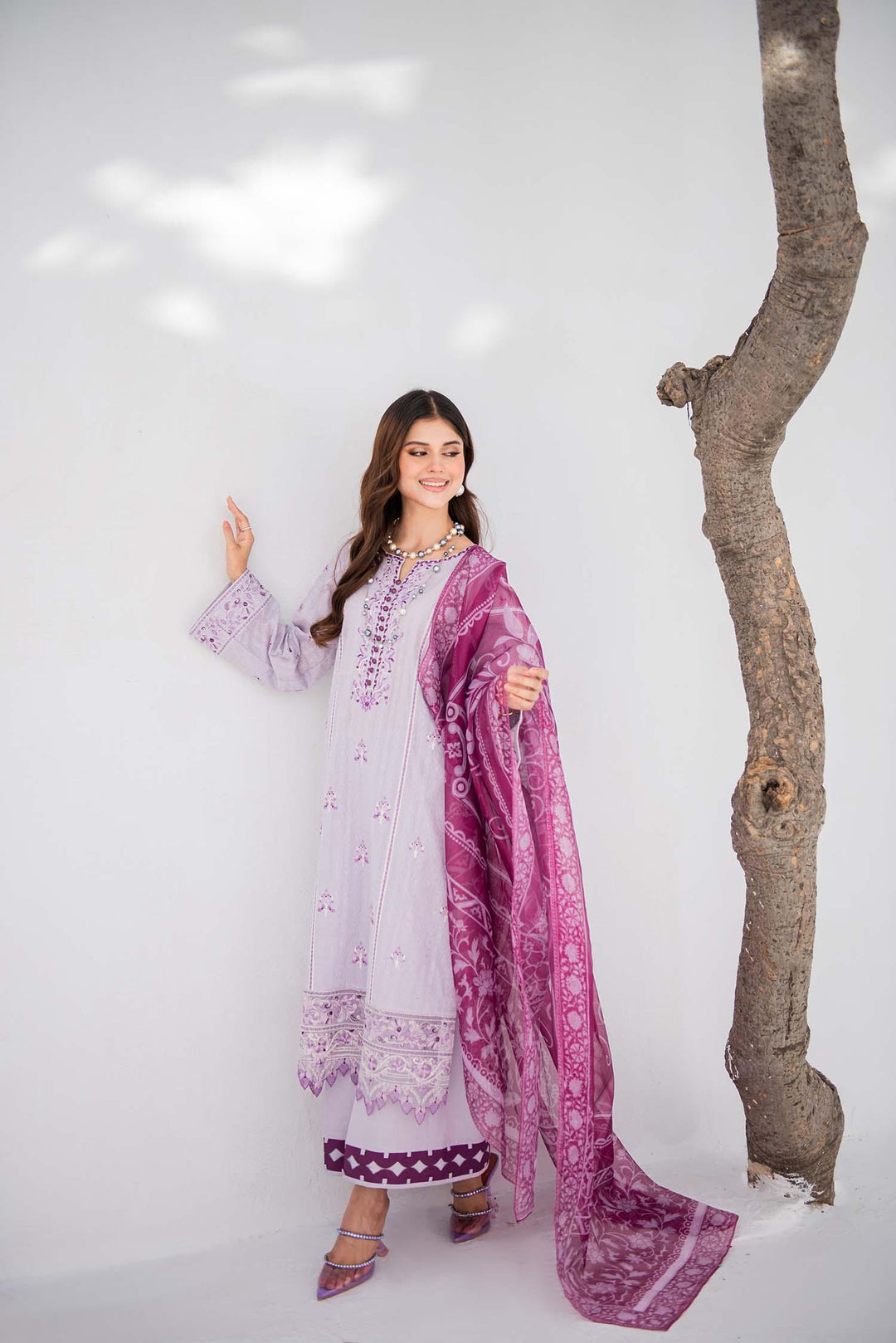 Nuriyaa - Yaas - chikankari - Ivory - 3 Piece - Studio by TCS