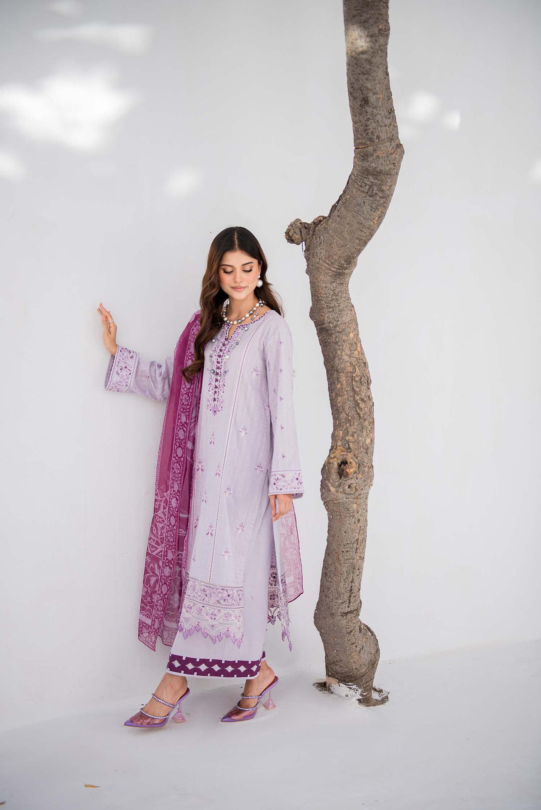 Nuriyaa - Yaas - chikankari - Ivory - 3 Piece - Studio by TCS