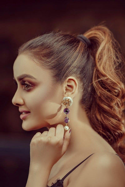 Shaista Jewelry - Mauve Earrings