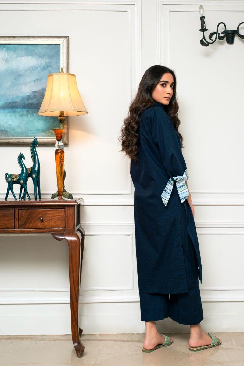 Yasmin Zaman - P-296 - Navy - 2 Piece - Studio by TCS