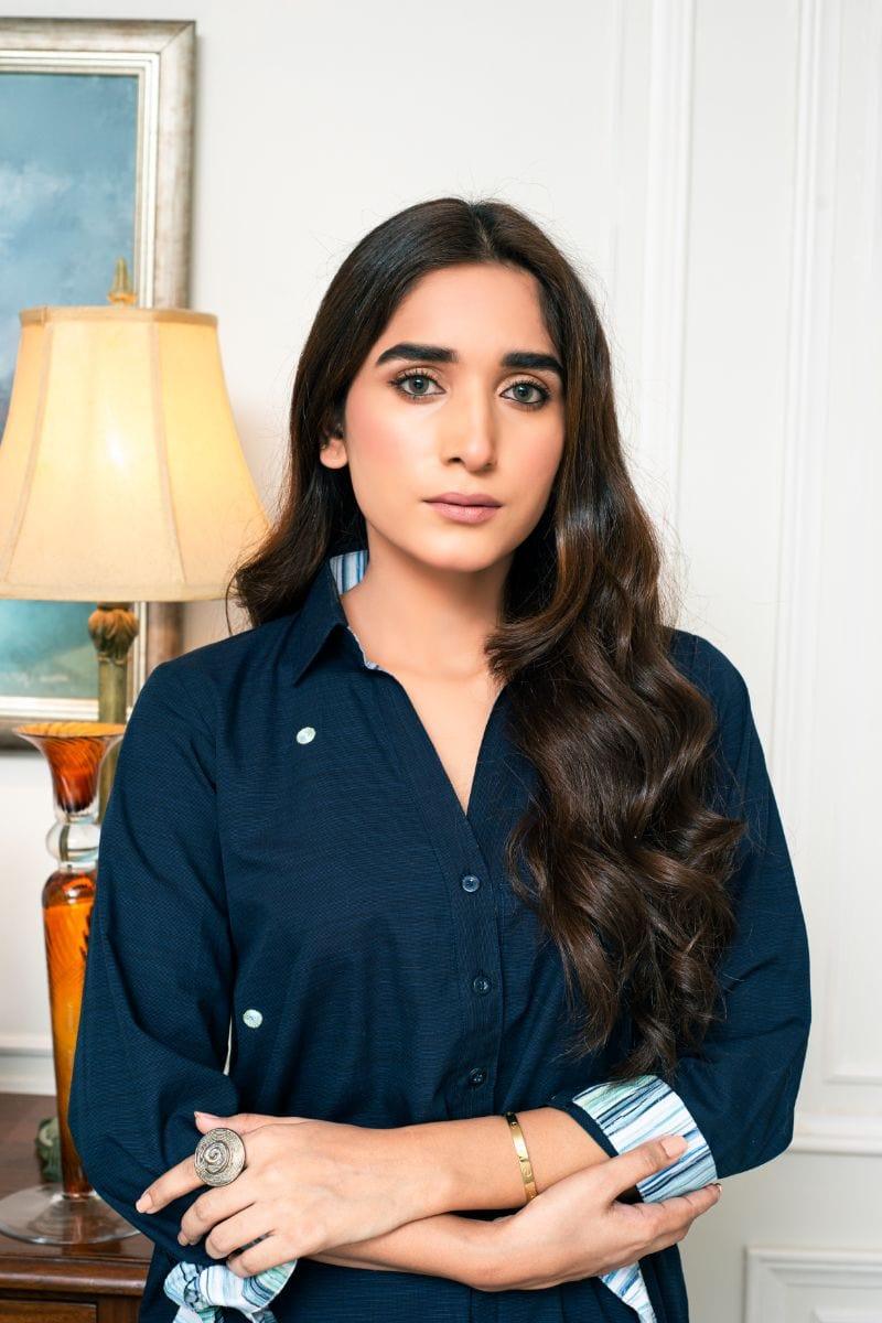 Yasmin Zaman - P-296 - Navy - 2 Piece - Studio by TCS