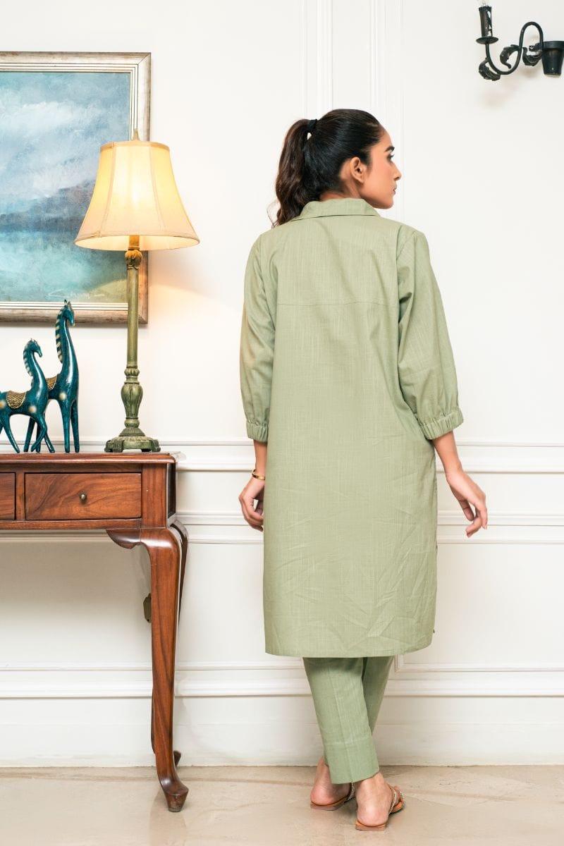 Yasmin Zaman - P-292 - Sage Green - 2 Piece - Studio by TCS