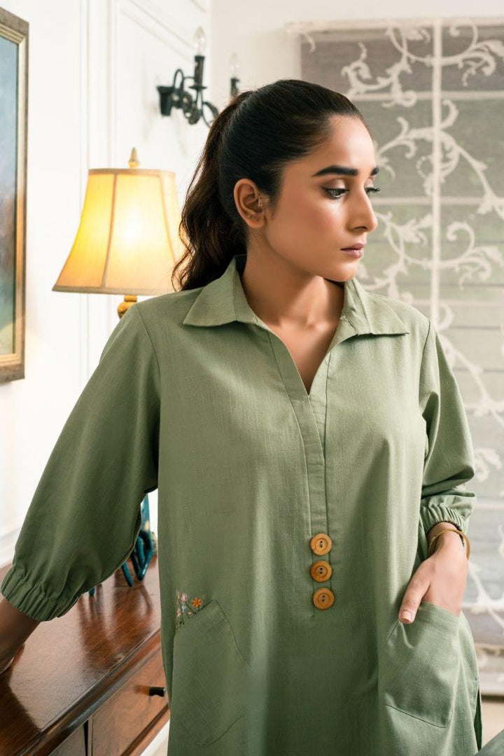 Yasmin Zaman - P-292 - Sage Green - 2 Piece - Studio by TCS
