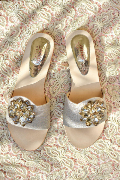 Milli Shoes - Fancy Slides - Golden - 1553 - Studio by TCS