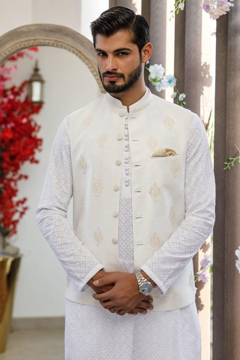 Deepak Perwani - Kurta Pajama & Waistcoat - JKT1355 & MOF1882 - 3 Piece