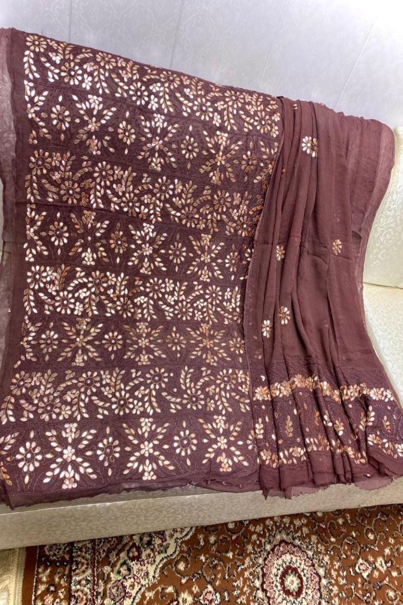 Designs By Amina - Chickenkari with Gota handwork - 2 Piece - 5