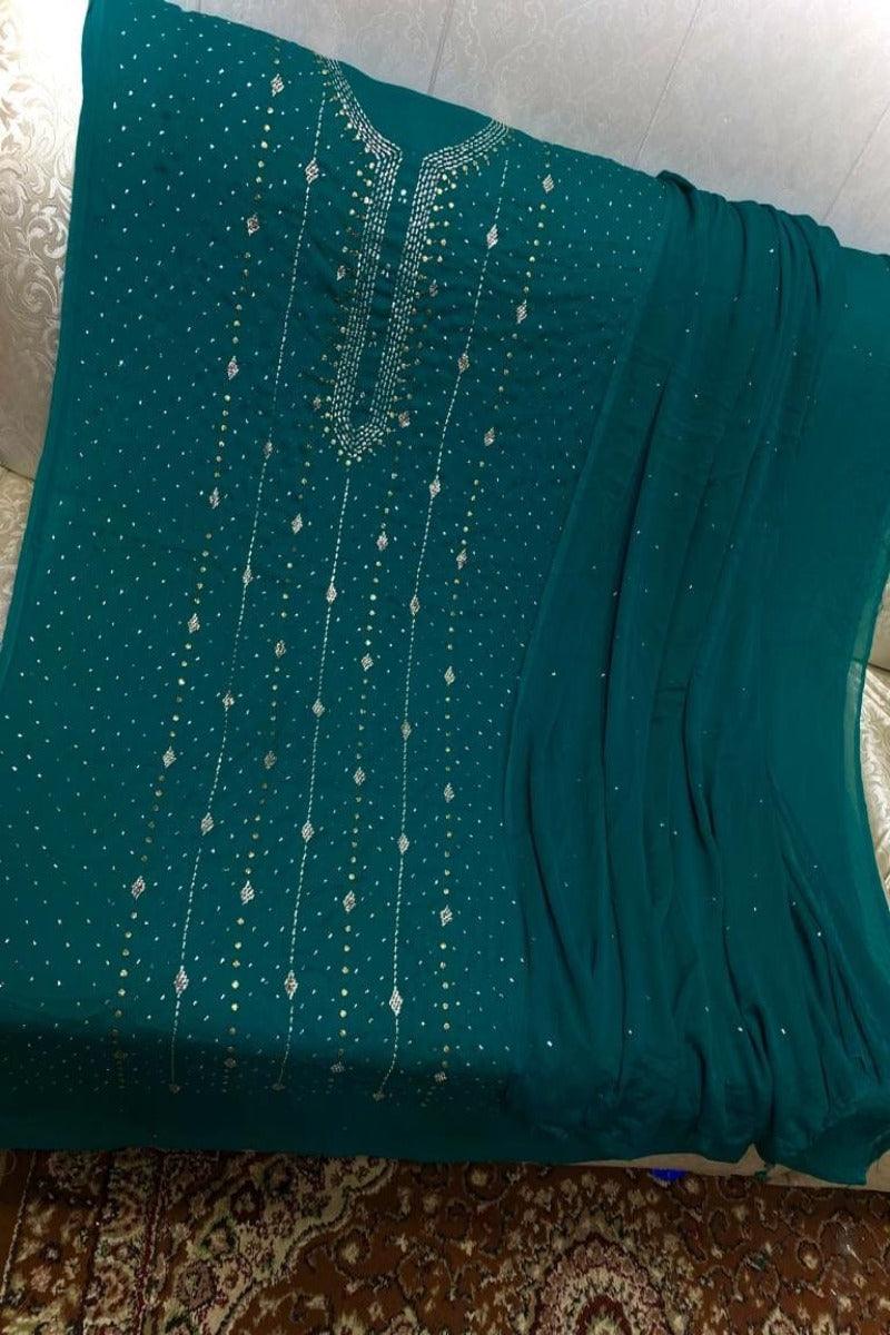 Designs By Amina - Chiffon Mukesh Handwork 2pc - 17