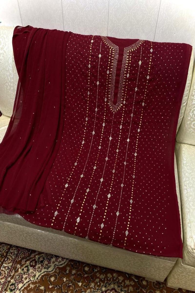 Designs By Amina - Chiffon Mukesh Handwork 2pc - 20
