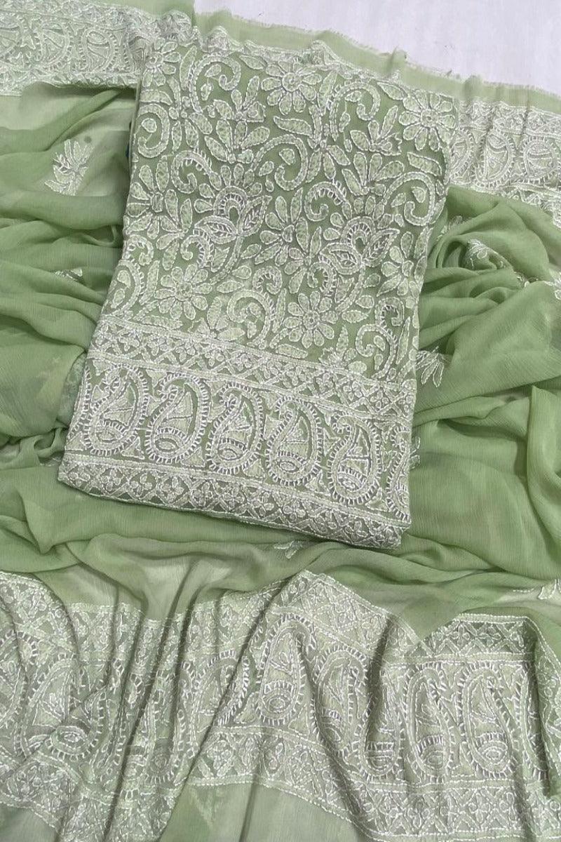 Designs By Amina -  Handmade Heavy Chikan Kari