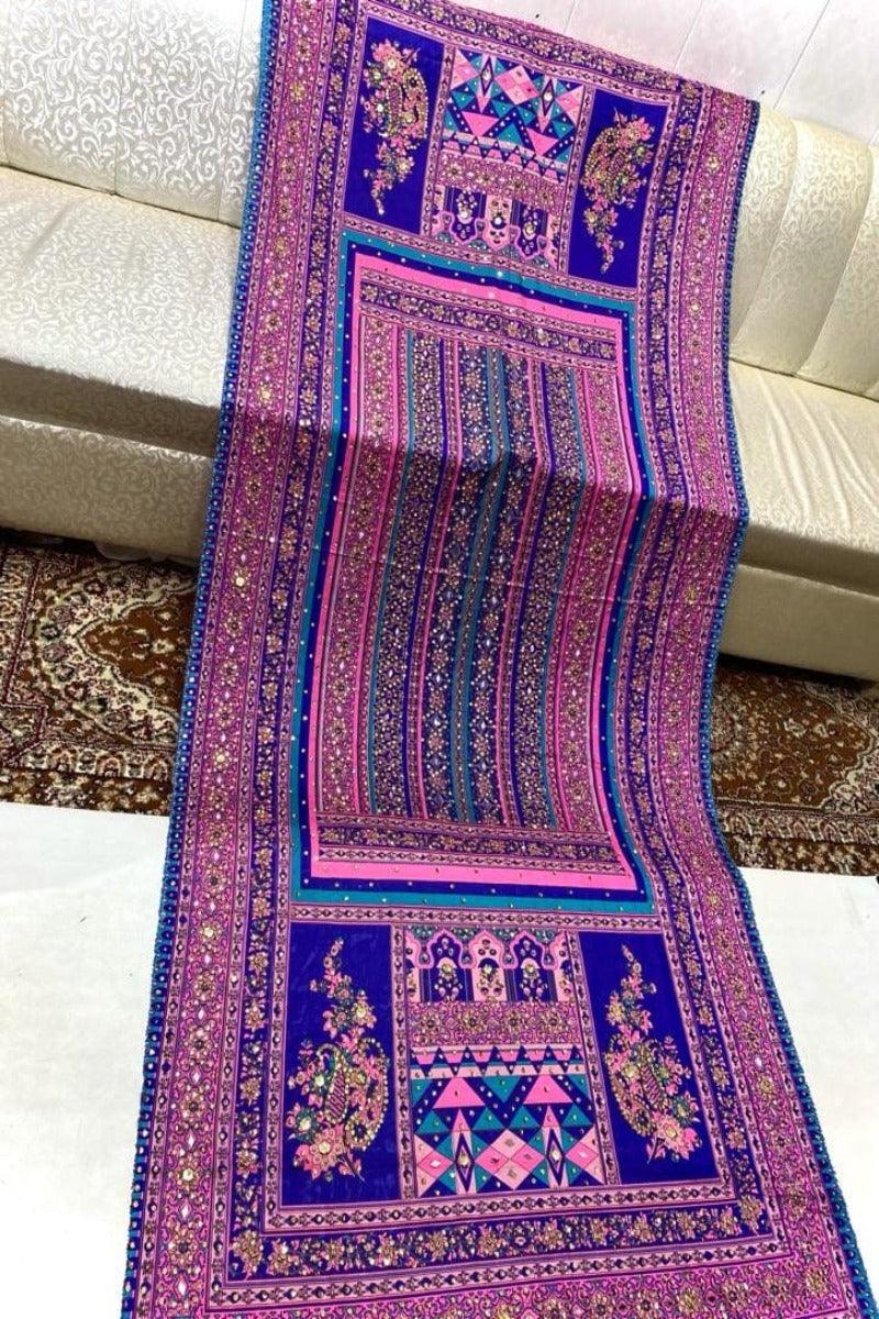 Designs By Amina - Heavywork Embroidered Dupatta  - 1