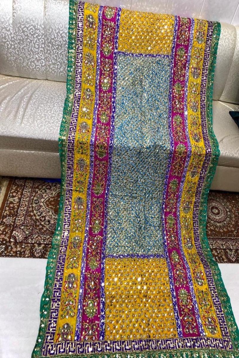 Designs By Amina - Heavywork Embroidered Dupatta  - 6