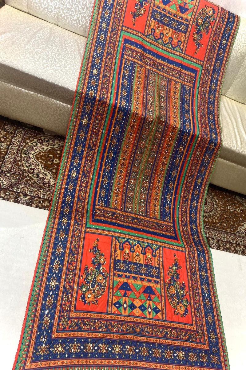 Designs By Amina - Heavywork Embroidered Dupatta  - 7