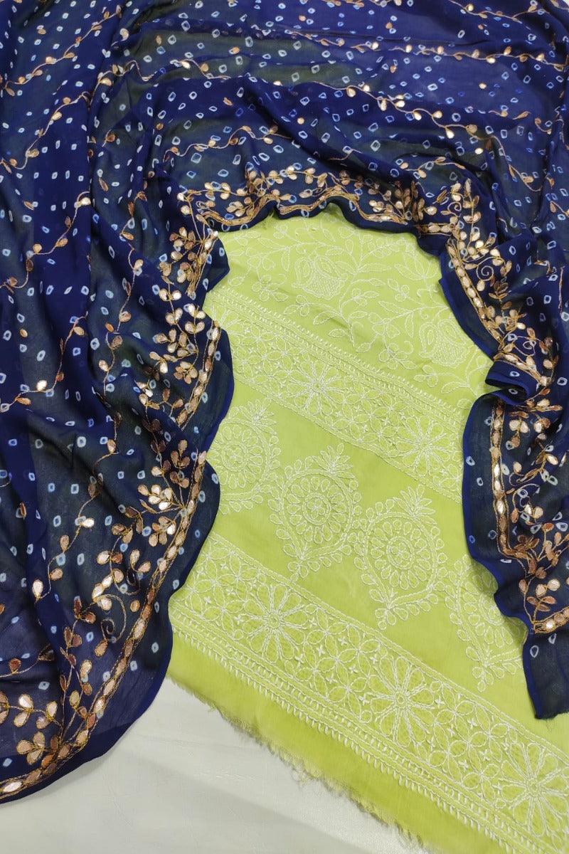 Designs By Amina - Indian Chickenkari - 2 Piece - 7