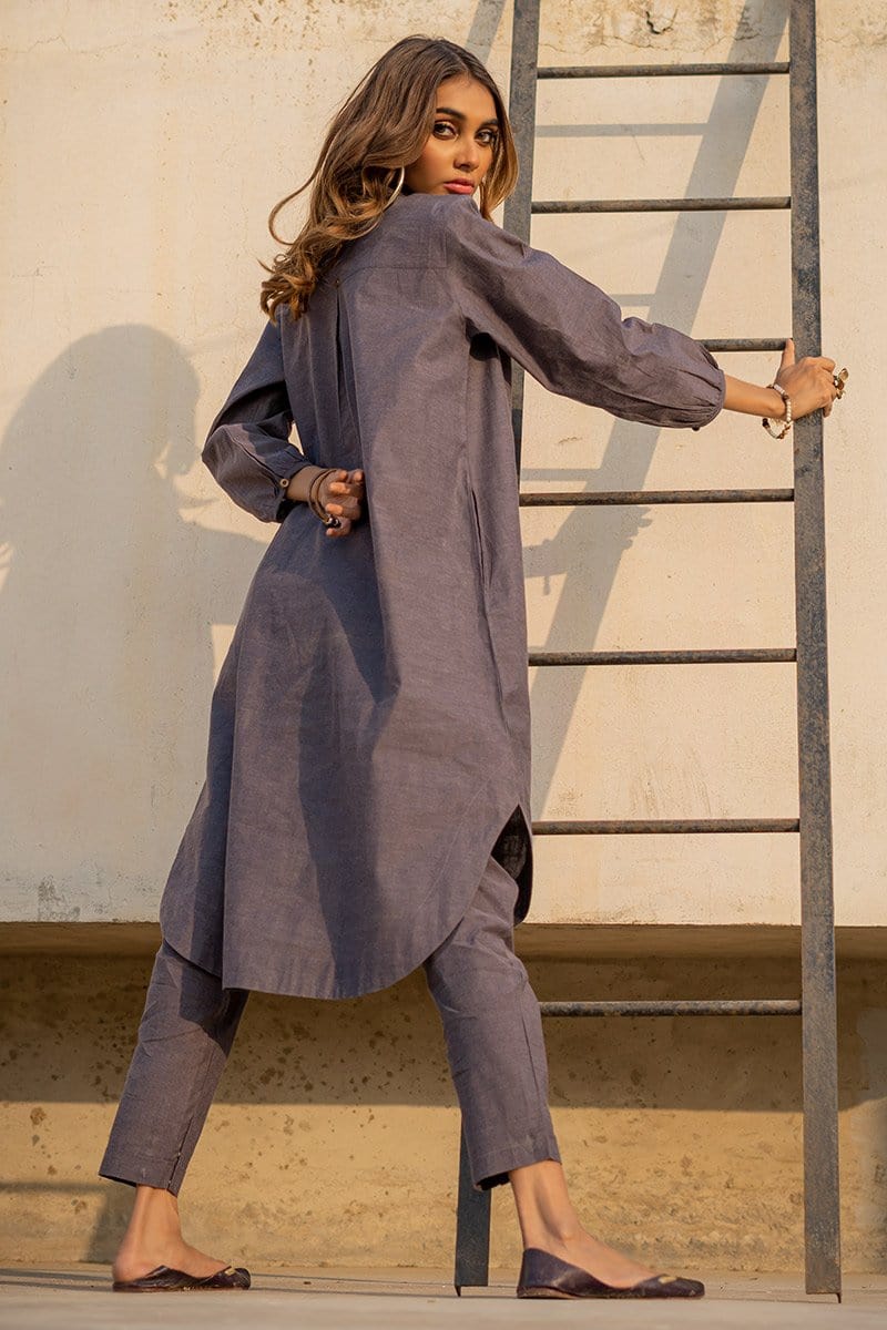 Ego - Charcoal Grey Oval - 2 PC